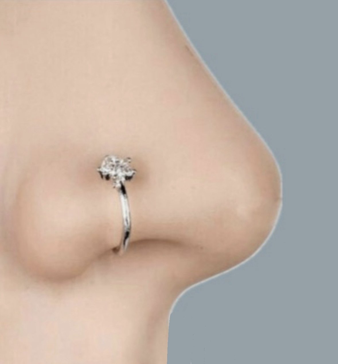 پیرسینگ نقره زنانه