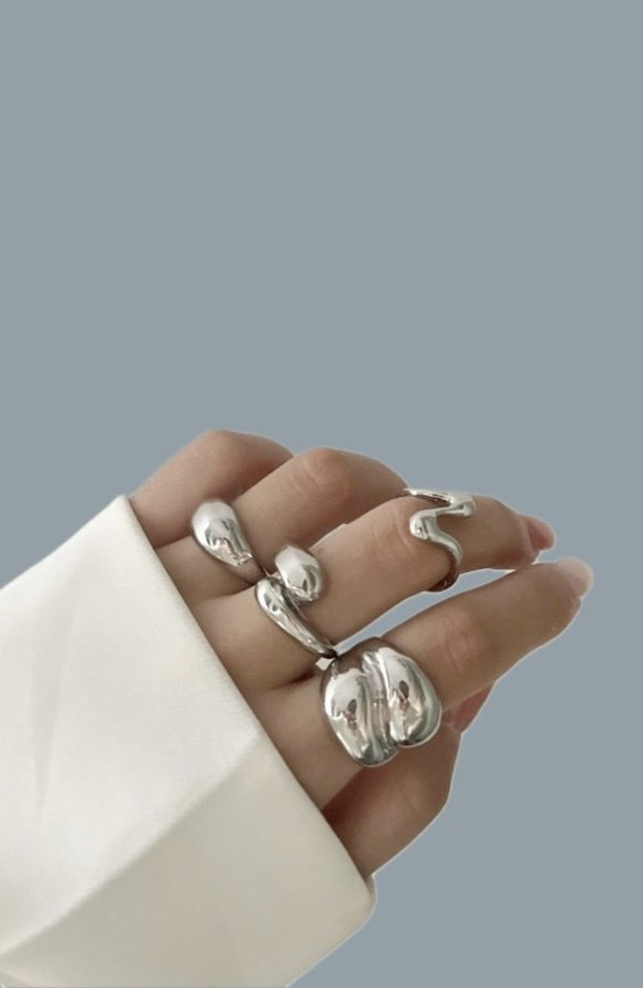 حلقه و انگشتر نقره زنانه